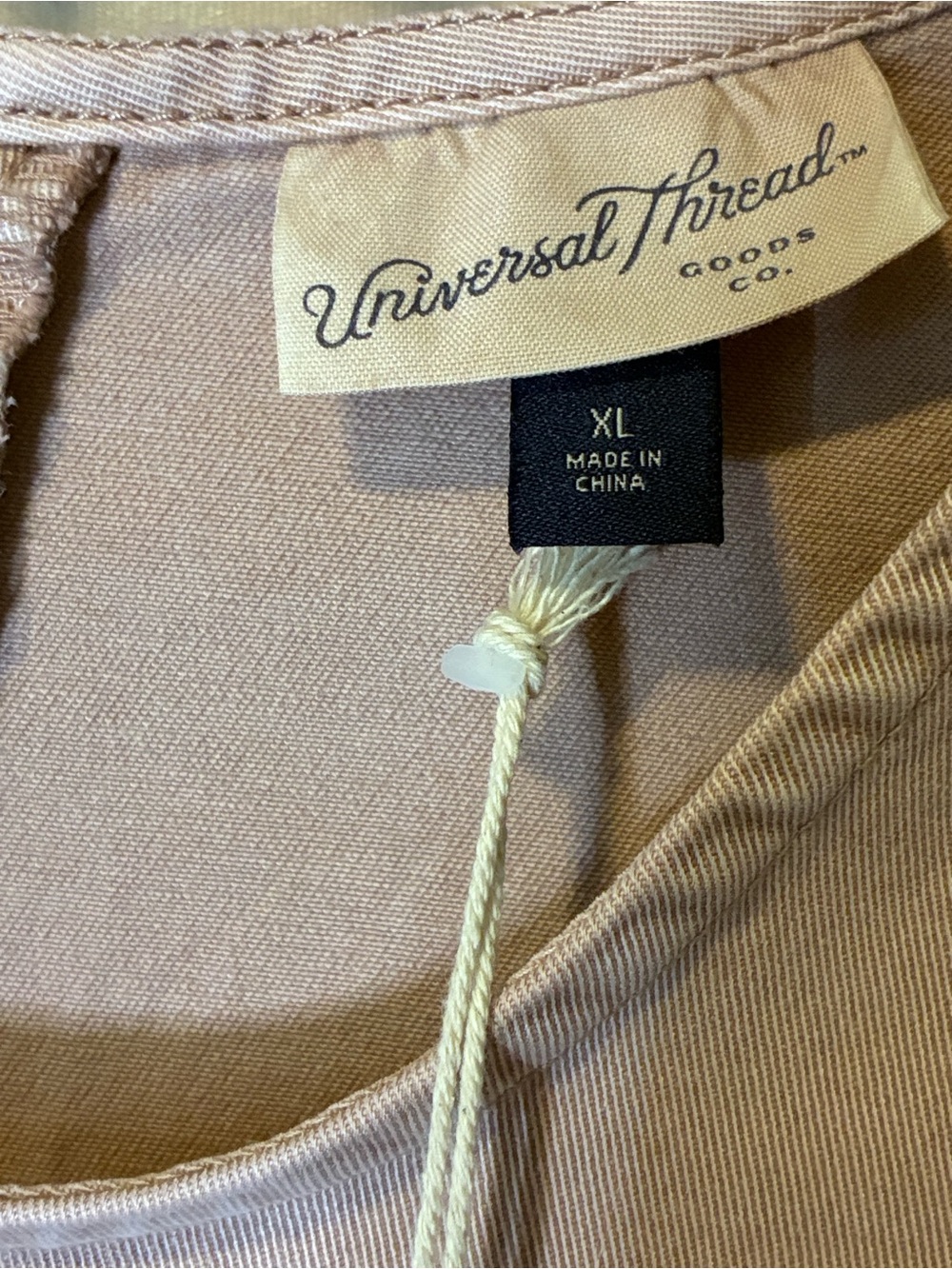 Universal Thread Dusty Pink/Mauve Puff-Sleeve Cotton Top XL - Picture 9 of 12